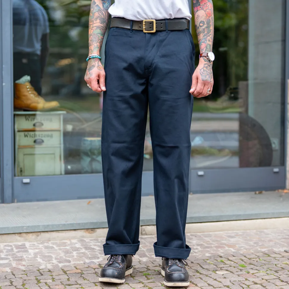 Wide Trousers 10oz. Twill Navy