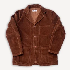 Work Blazer Kindermann Cord Brown