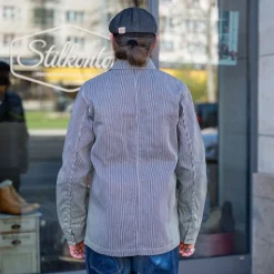 Workjacket Striped White/Blue